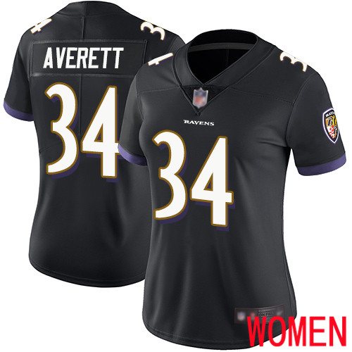 Baltimore Ravens Limited Black Women Anthony Averett Alternate Jersey NFL Football 34 Vapor Untouchable